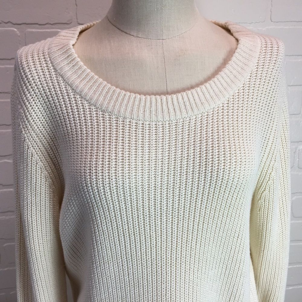 Only Mine Beige/Creme High Low Sweater - Picture 2 of 6